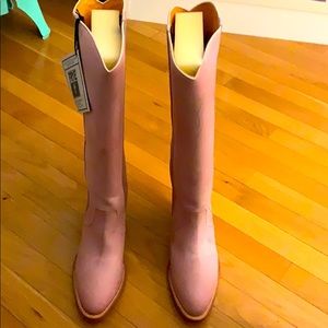 Never worn light pink Frye boots!